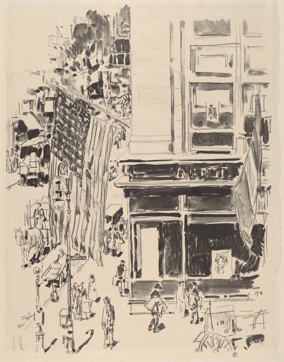 Lafayette Street af Childe Hassam