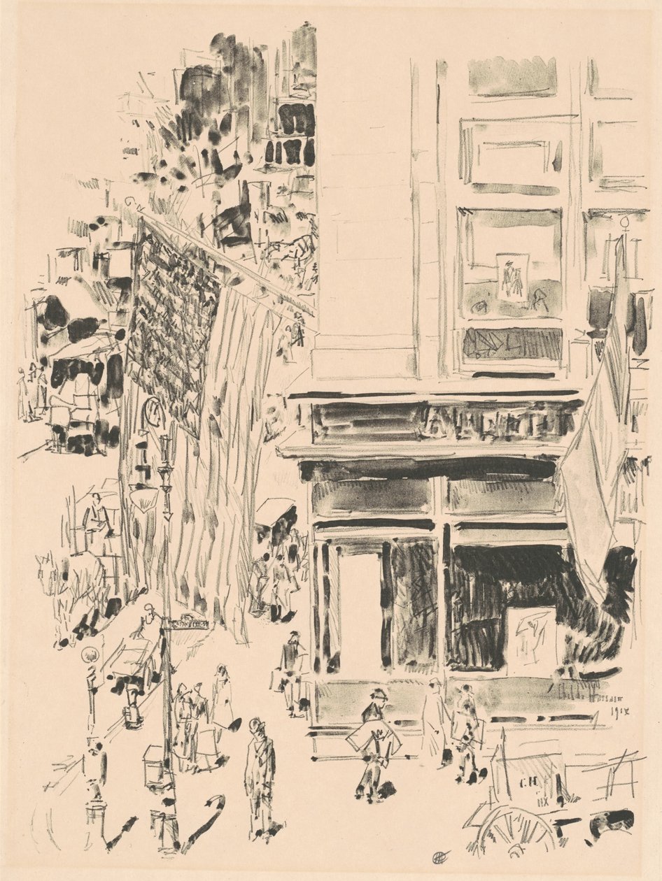 Lafayette Street af Childe Hassam