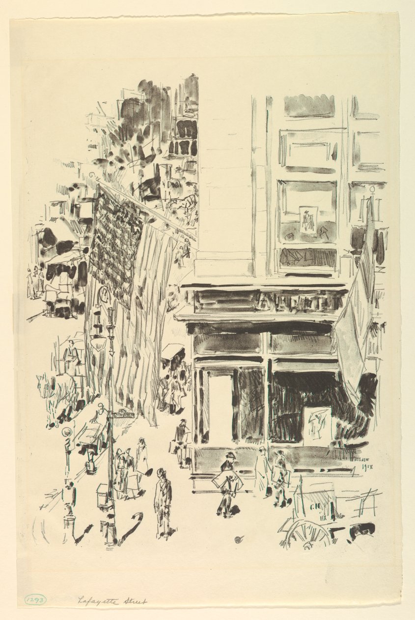 Lafayette Street af Childe Hassam