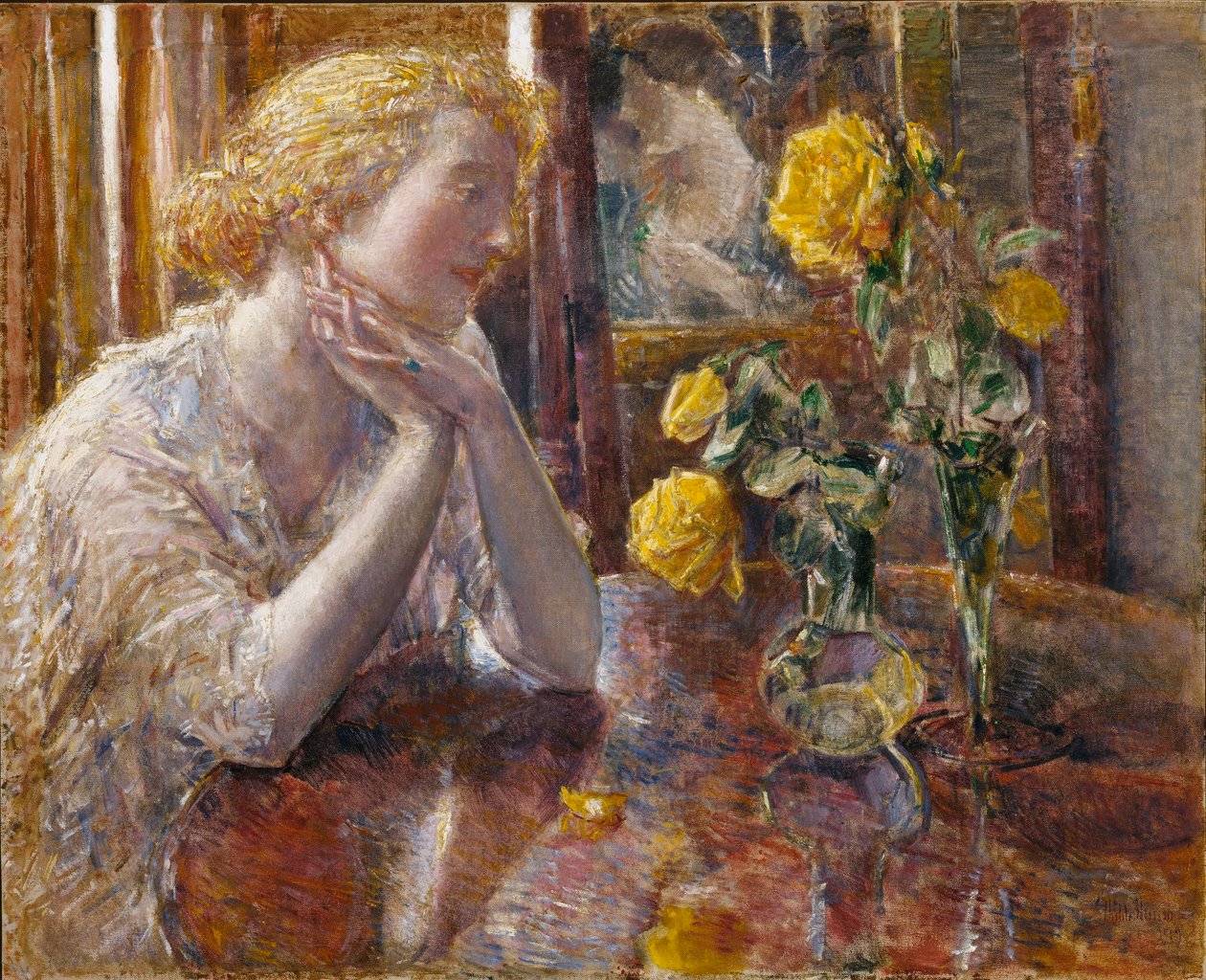 Maréchal Niel Roses af Childe Hassam