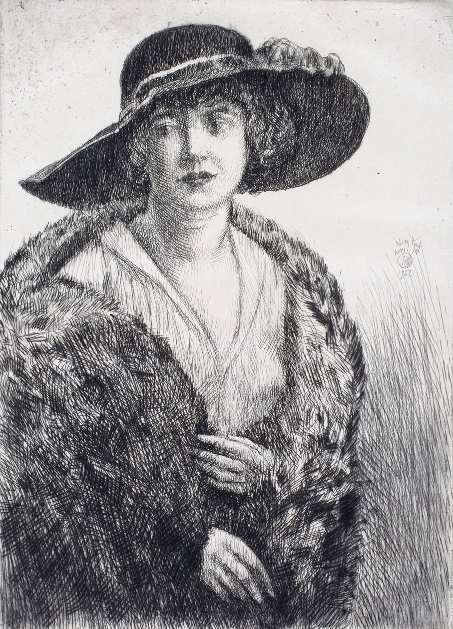 Frøken Erminie Gagnon af Childe Hassam