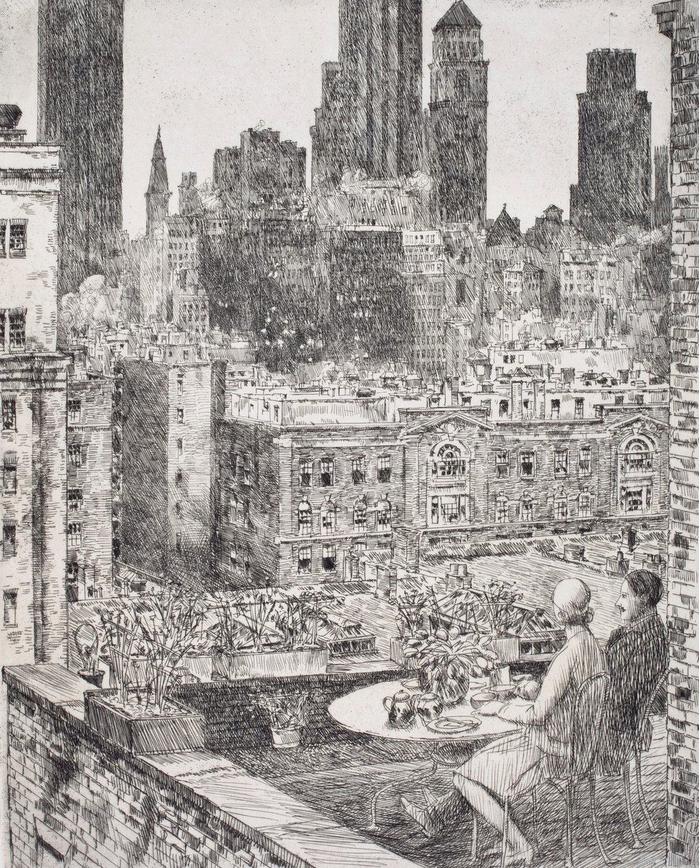 New York, forår 1931 af Childe Hassam