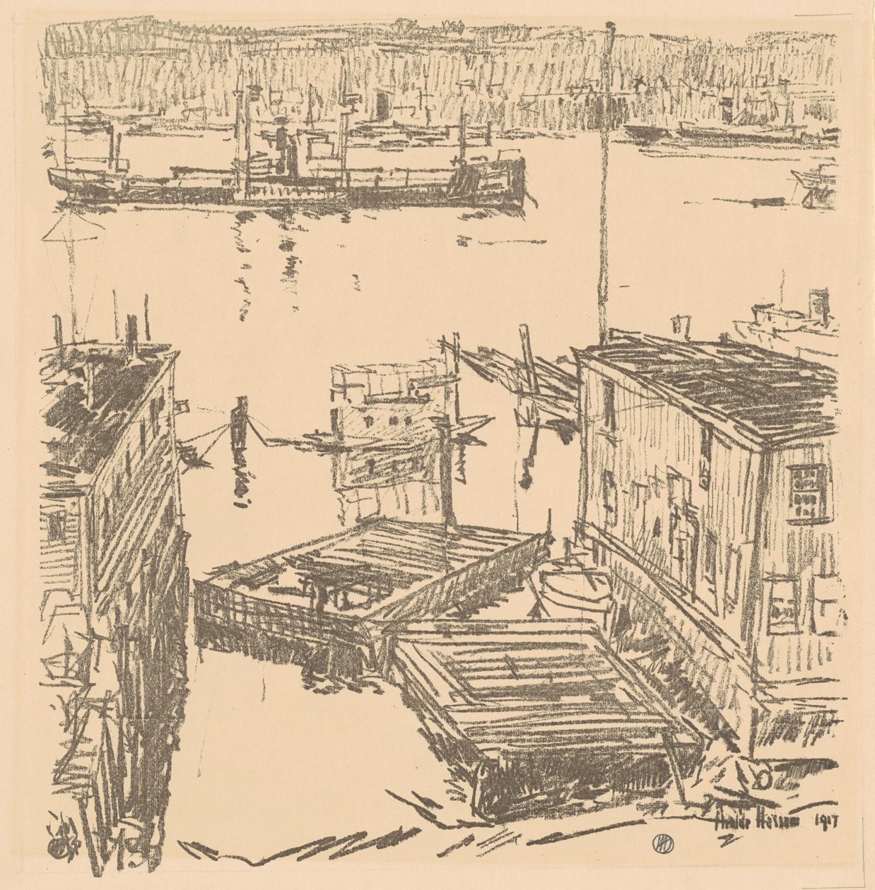 Nordfloden af Childe Hassam