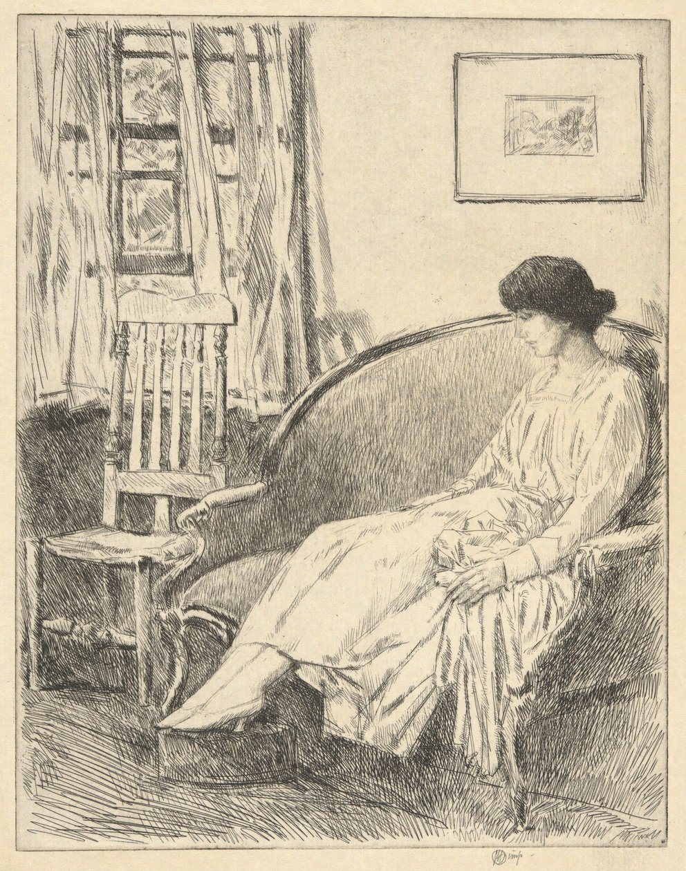 Åbent vindue af Childe Hassam