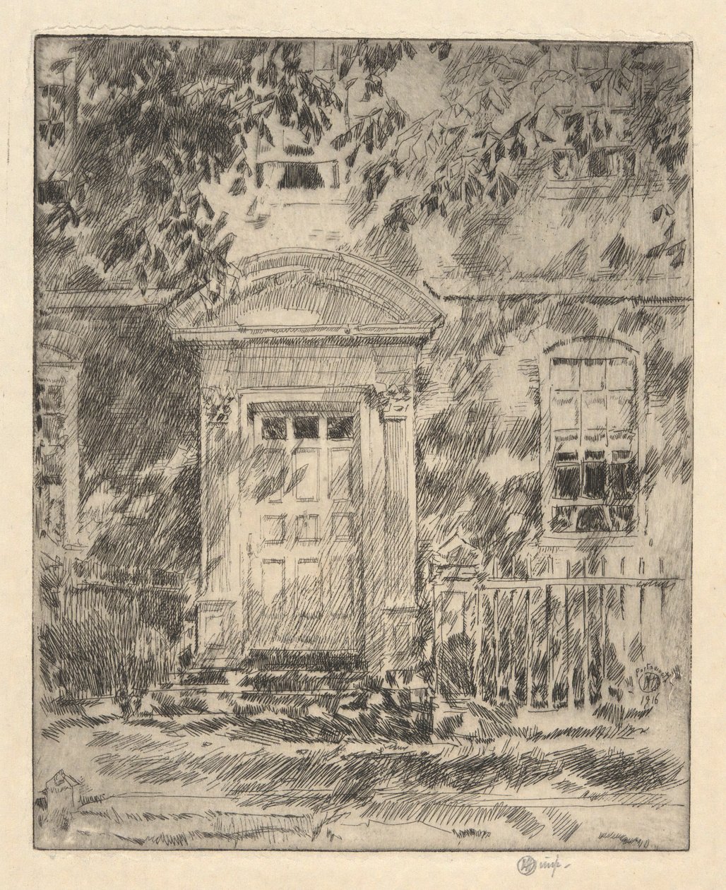 Portsmouth Doorway, 1916 af Childe Hassam