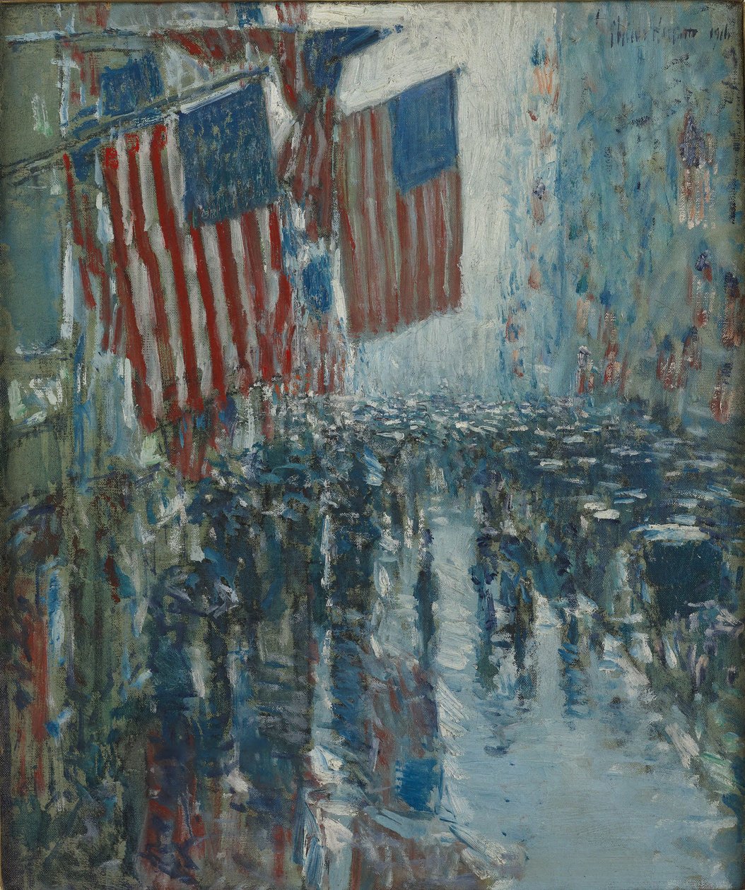 Regnvejrsdag, Fifth Avenue af Childe Hassam