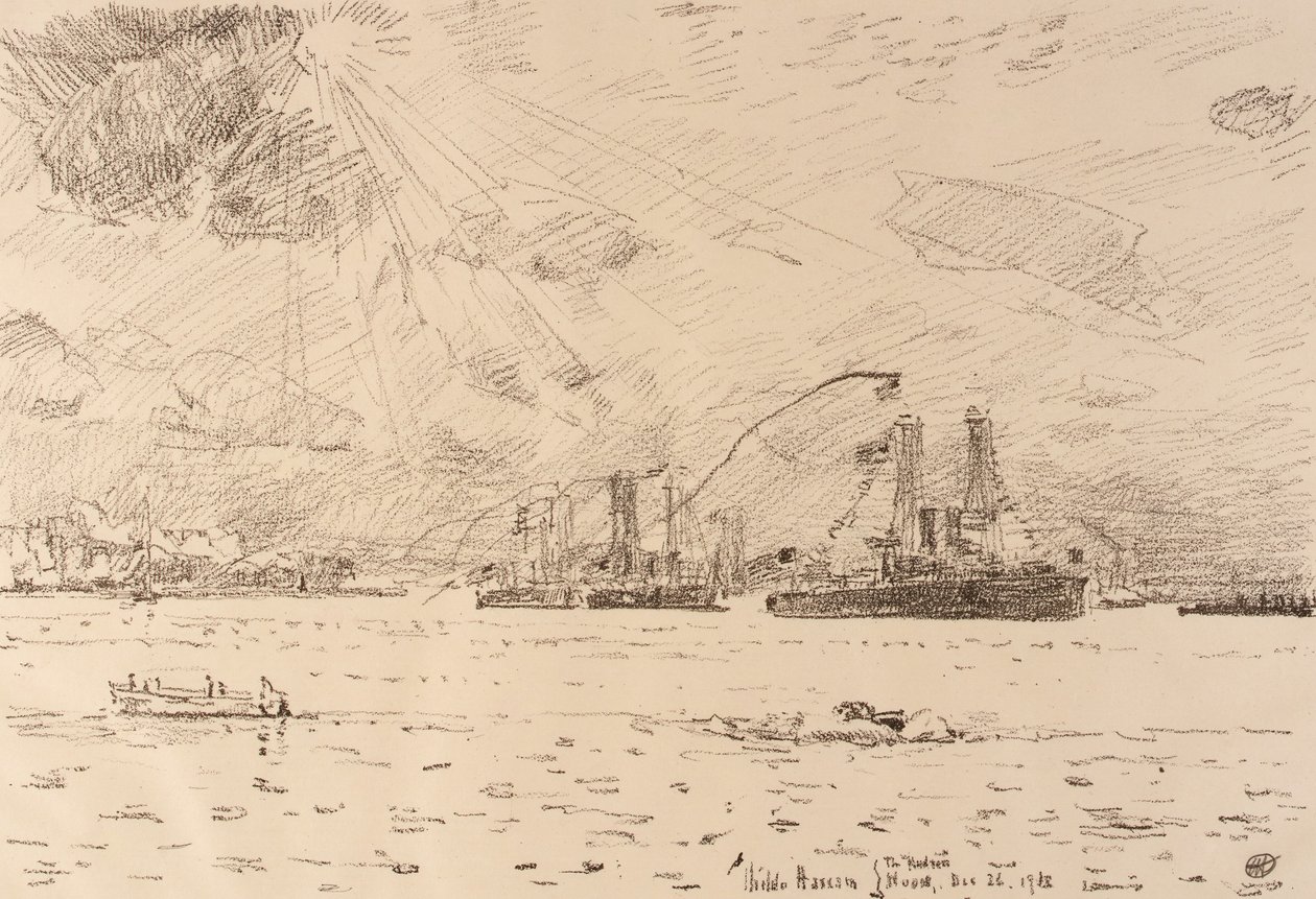 Flådens tilbagevenden af Childe Hassam