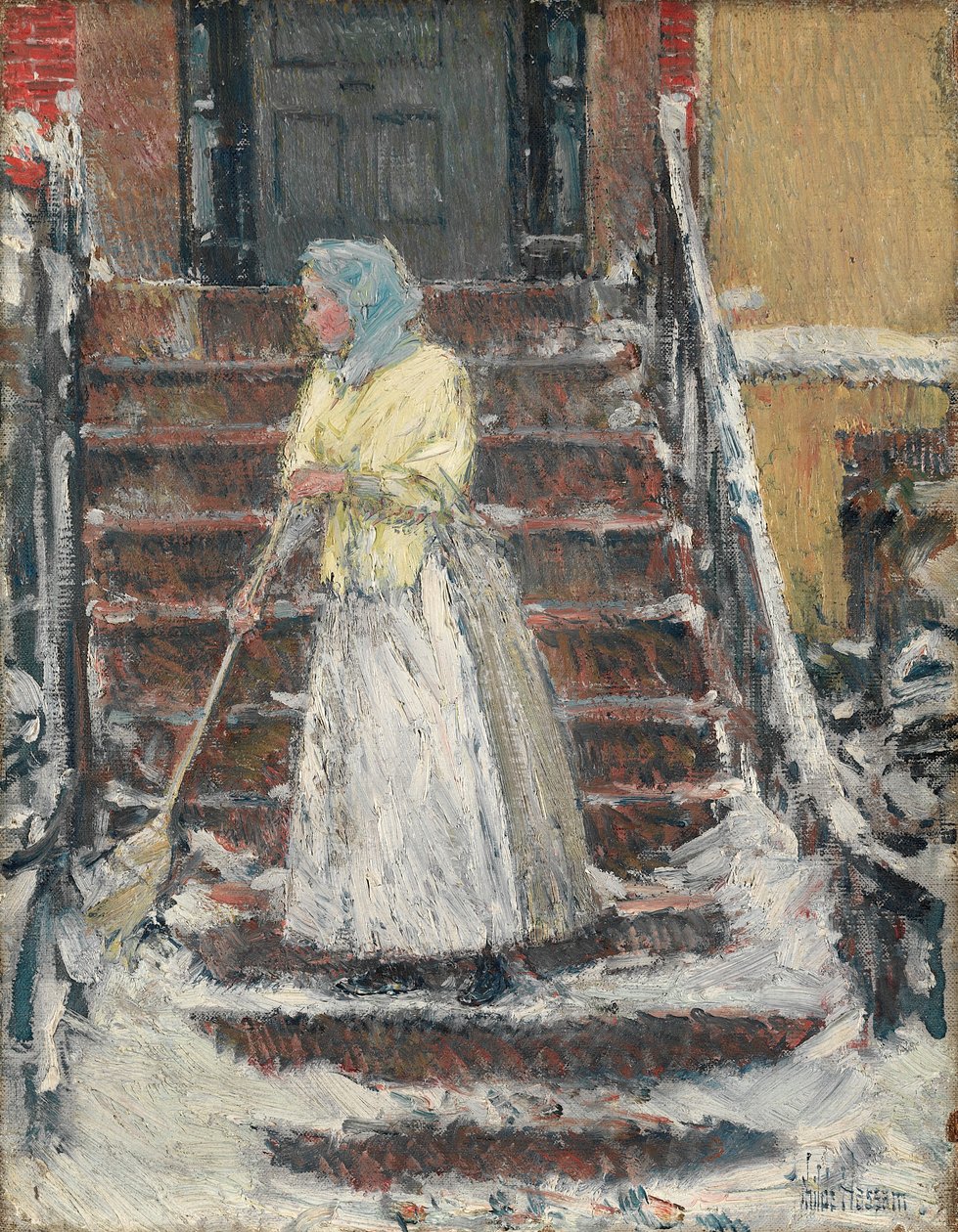 Fejende sne, 1890