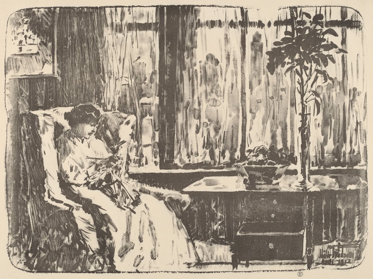 Det brede gardin af Childe Hassam