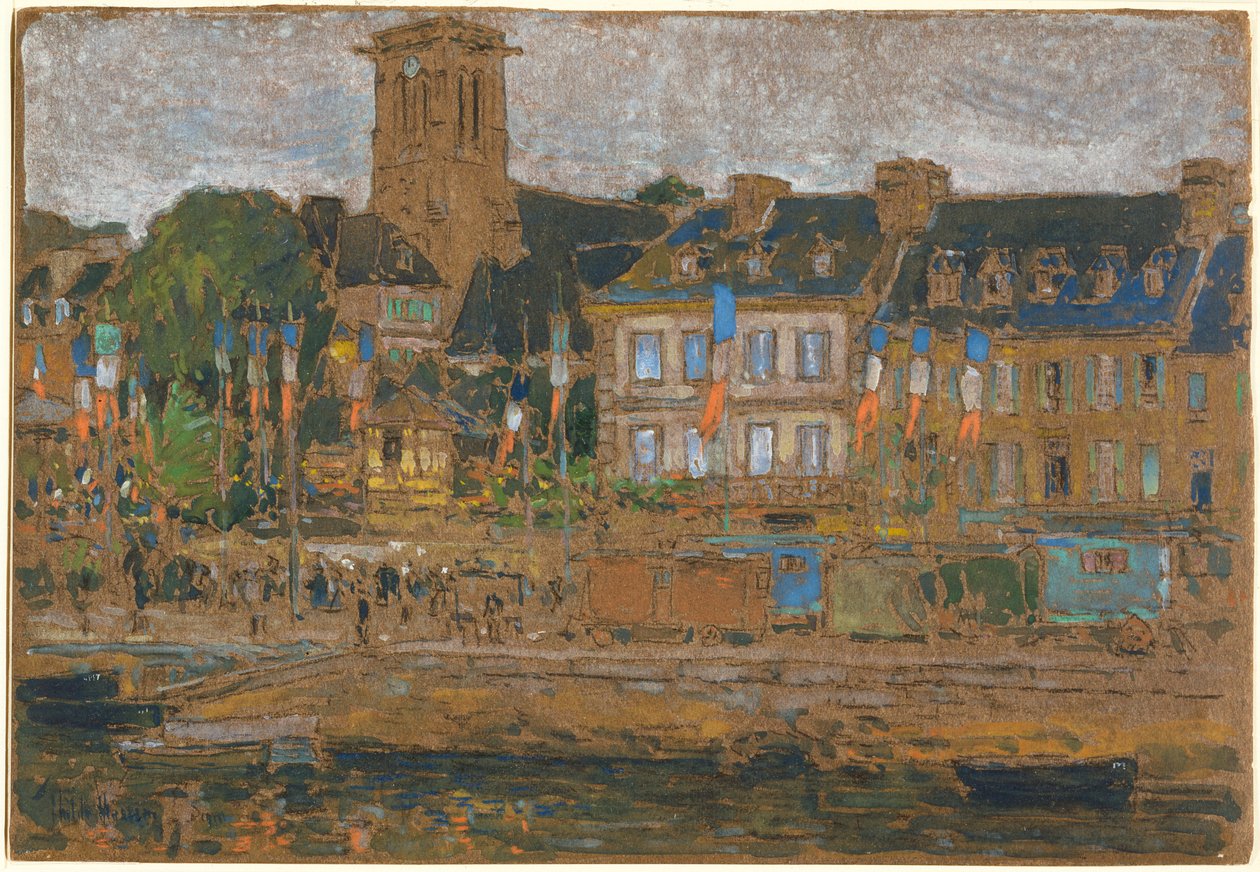 Festen i Lannion af Childe Hassam