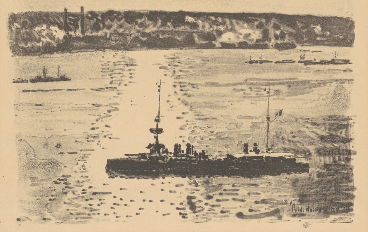 Den franske krydser af Childe Hassam