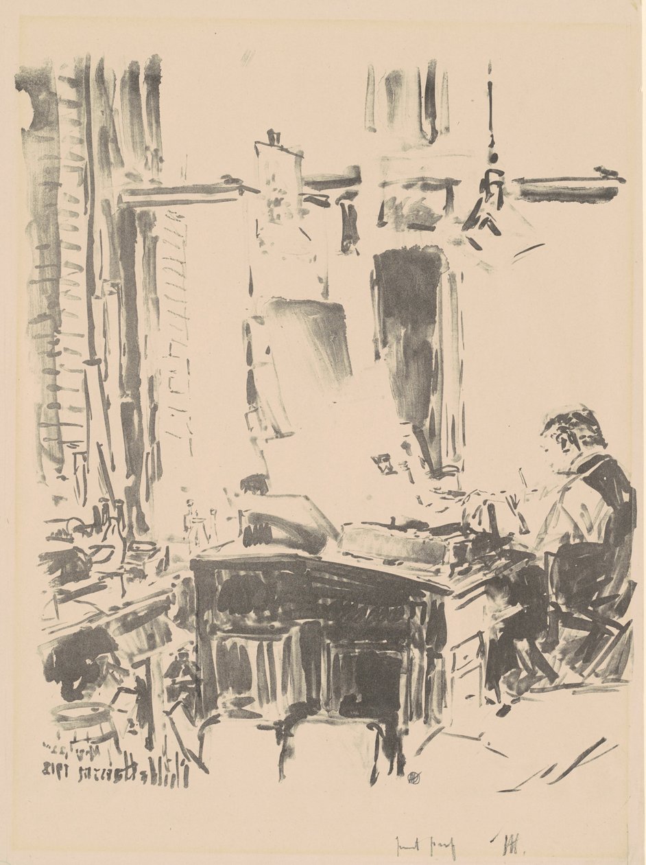 Litografen af Childe Hassam