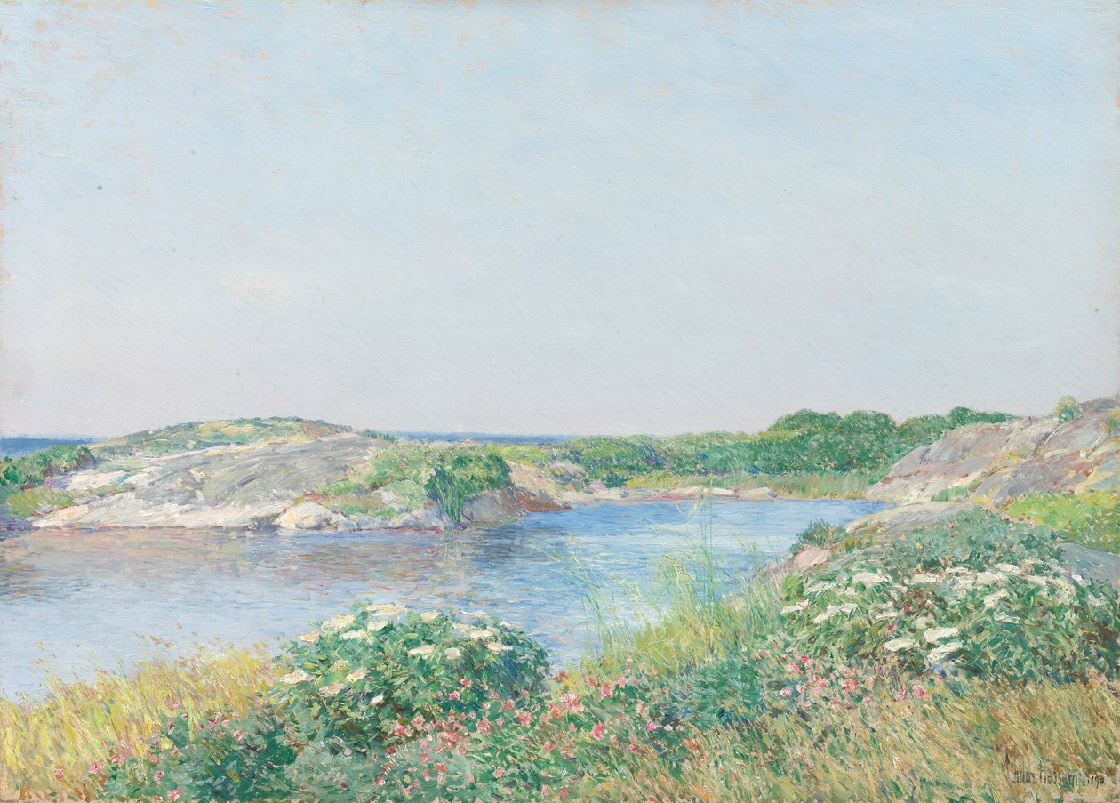 Den lille dam, Appledore af Childe Hassam