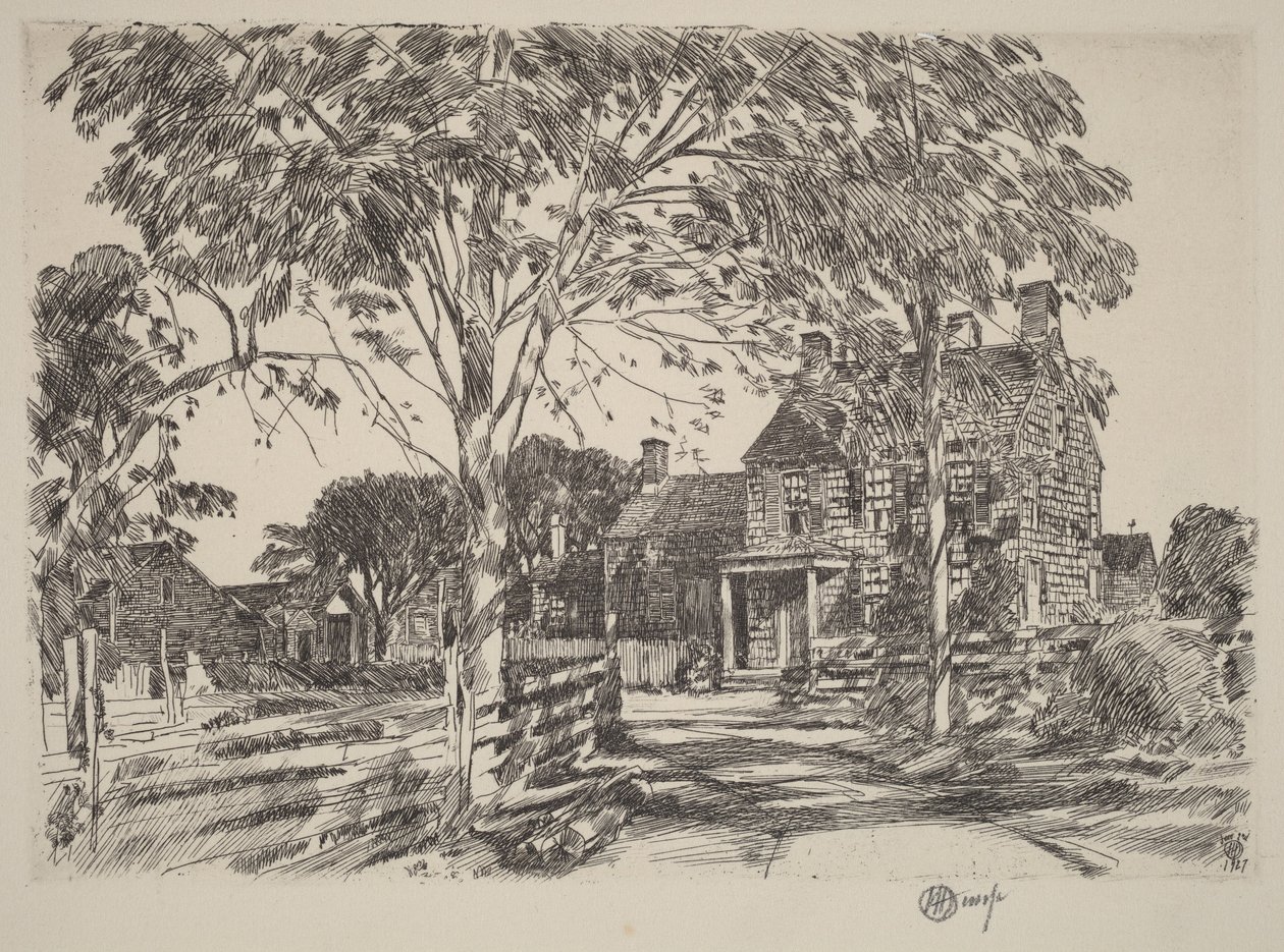 Walt Whitmans fødested af Childe Hassam