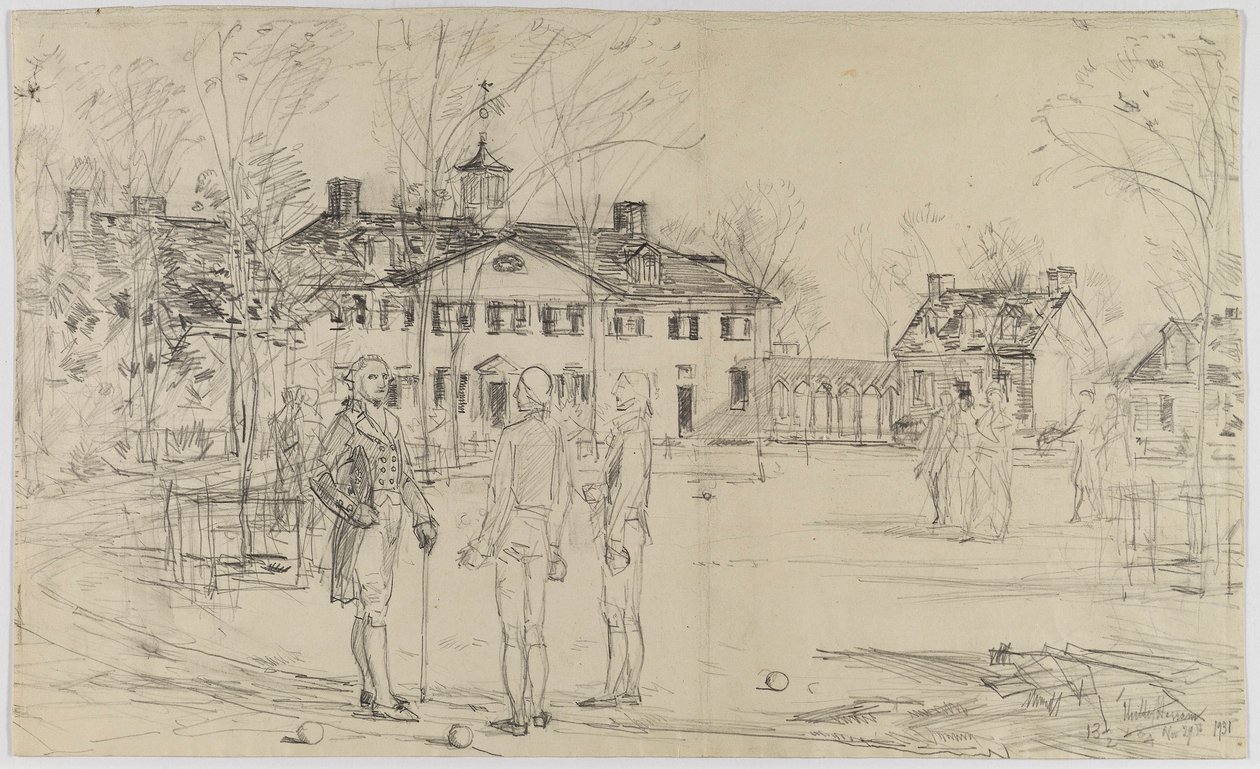 Washington ved Mount Vernon af Childe Hassam