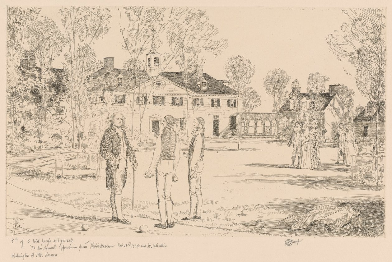Washington ved Mt. Vernon af Childe Hassam