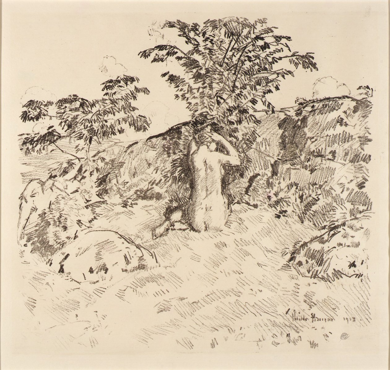 Vildt kirsebærtræ af Childe Hassam