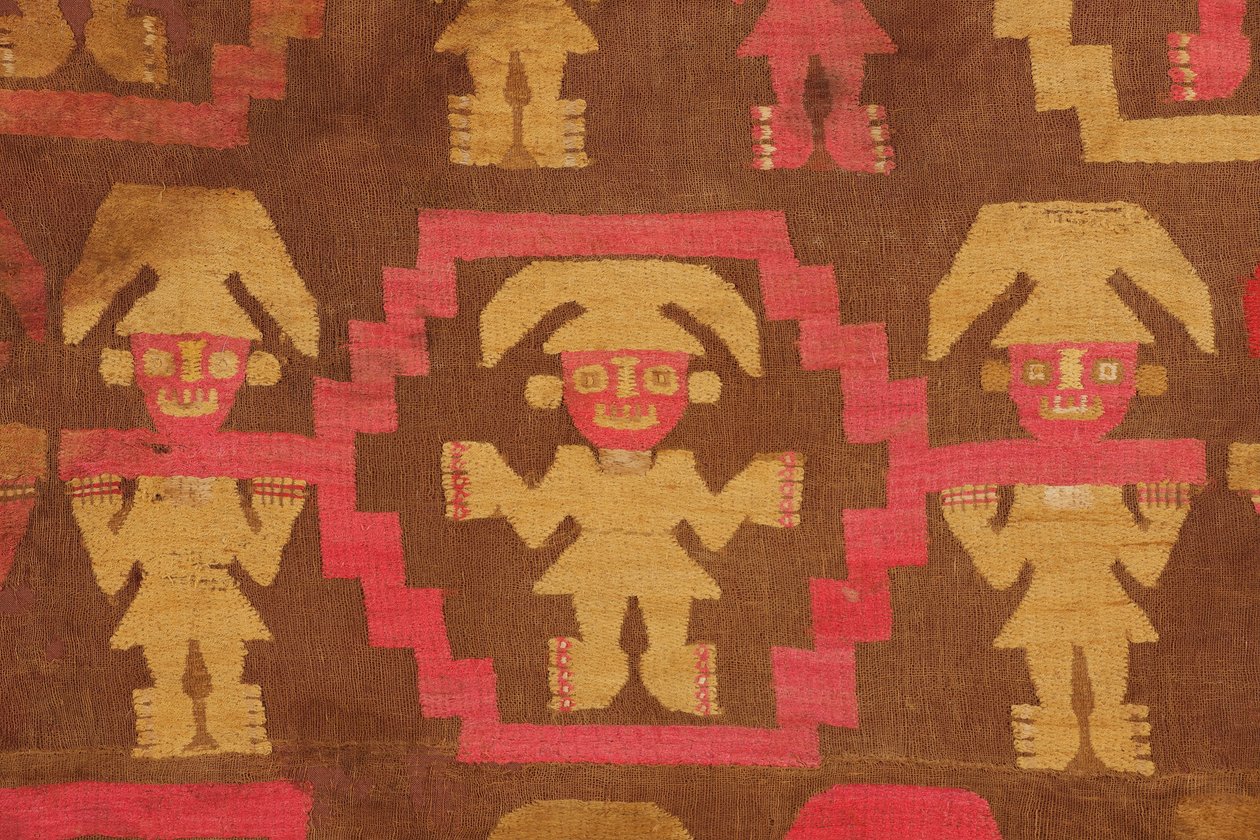 Detalje af Chimú-kappe af Chimú style