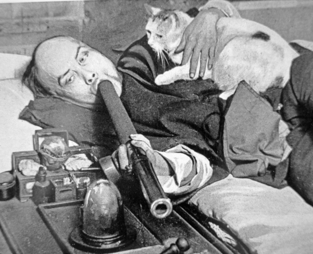 Chinatown, San Francisco - ryger opium, ca. 1900 (s/h-billede) af Chinese Photographer