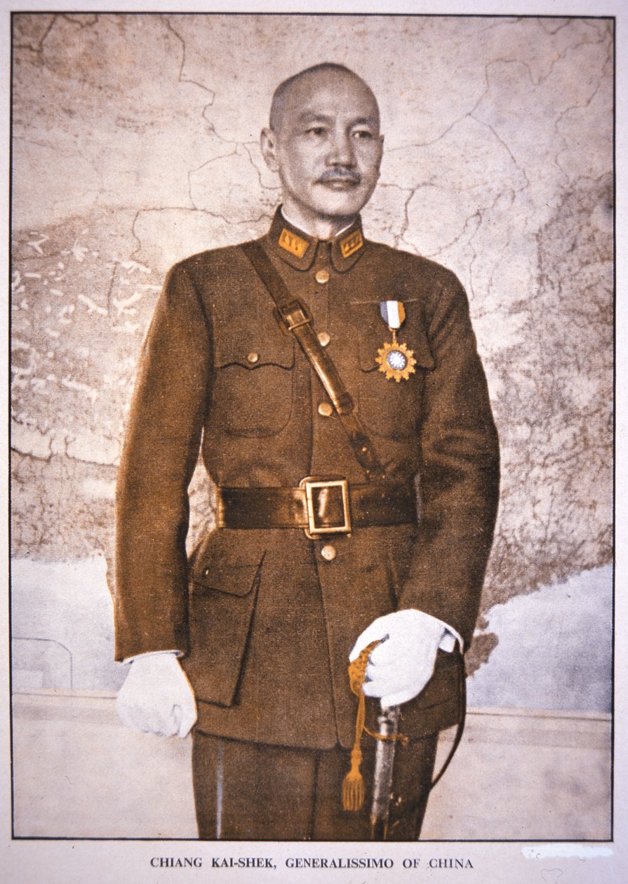Generalissimo Chiang Kai-shek (foto) af Chinese Photographer