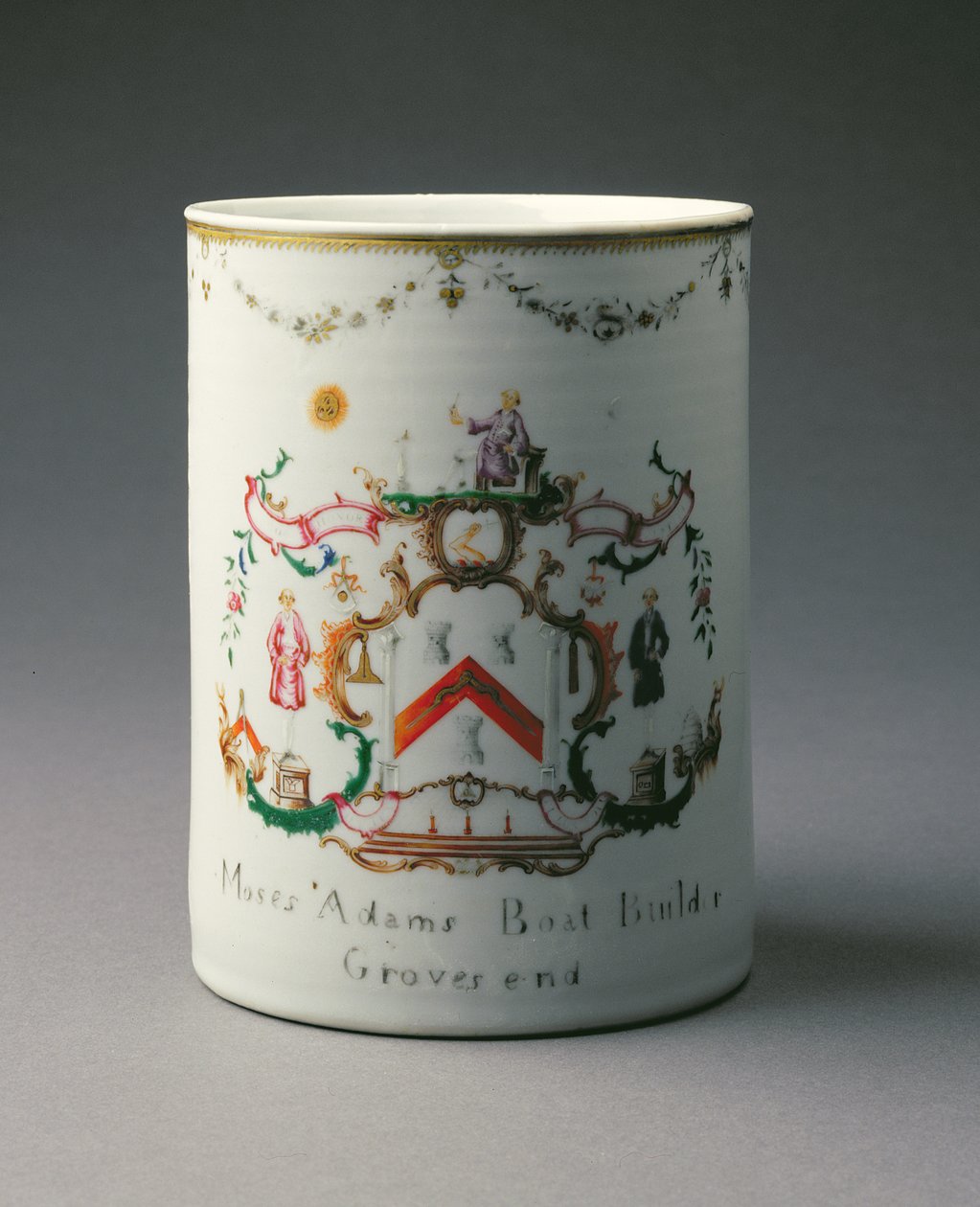 An Armorial Mug, Qianlong Period (1736-95) c.1775 (porcelæn) af Chinese School