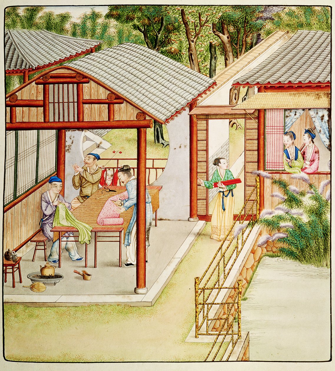 Kinesisk kjolemagerbutik af Chinese School