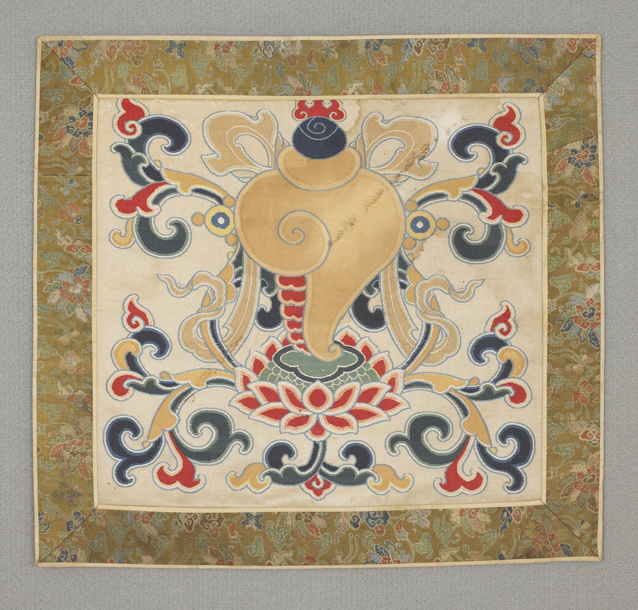 Otte buddhistiske kostbare ting, konkylie, 1600-tallet af Chinese School