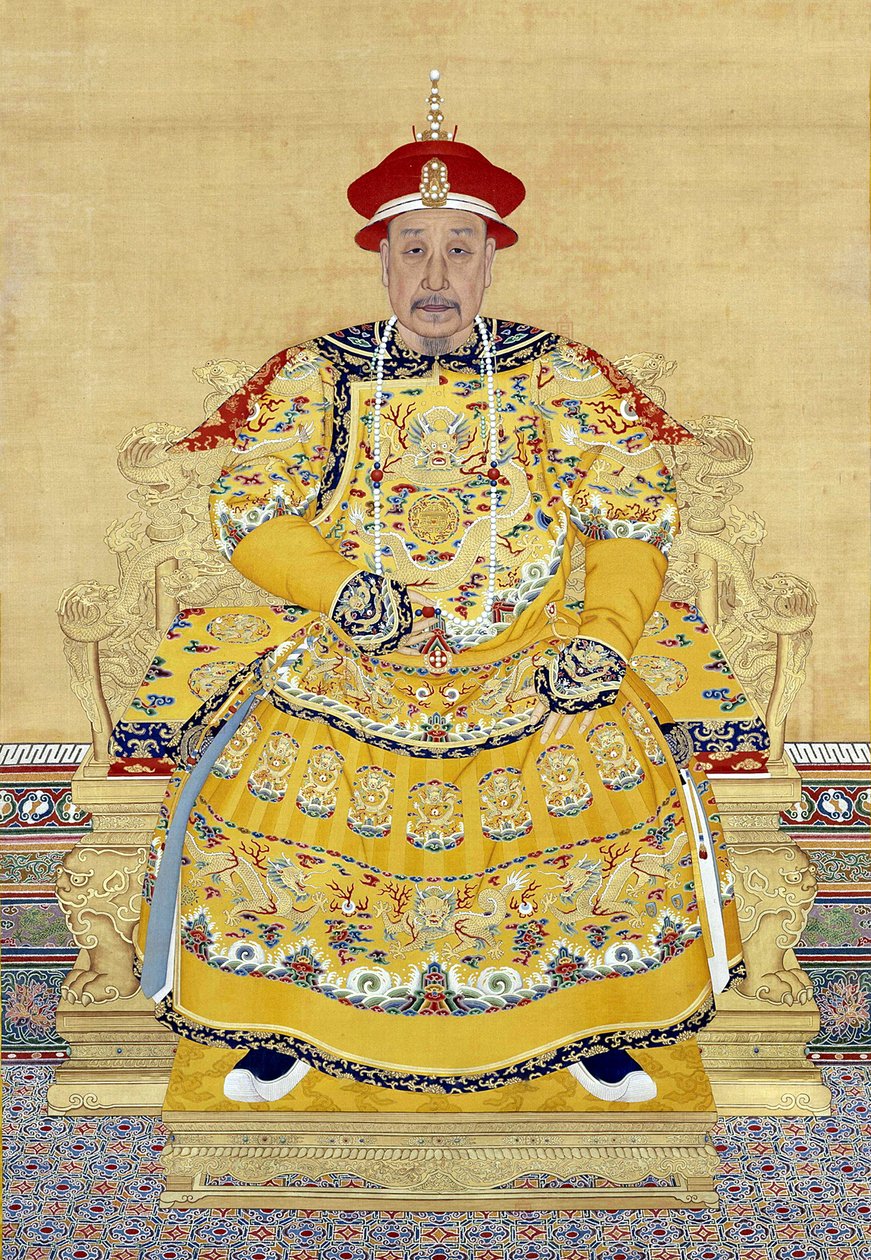 Kejser Qianlong i alderdommen (1711-1799) af Chinese School