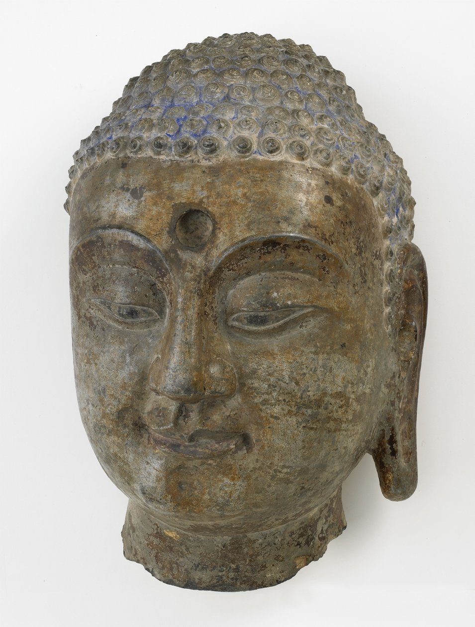 Buddhas leder, divisionsperiode, 550-577 (kalksten) af Chinese School