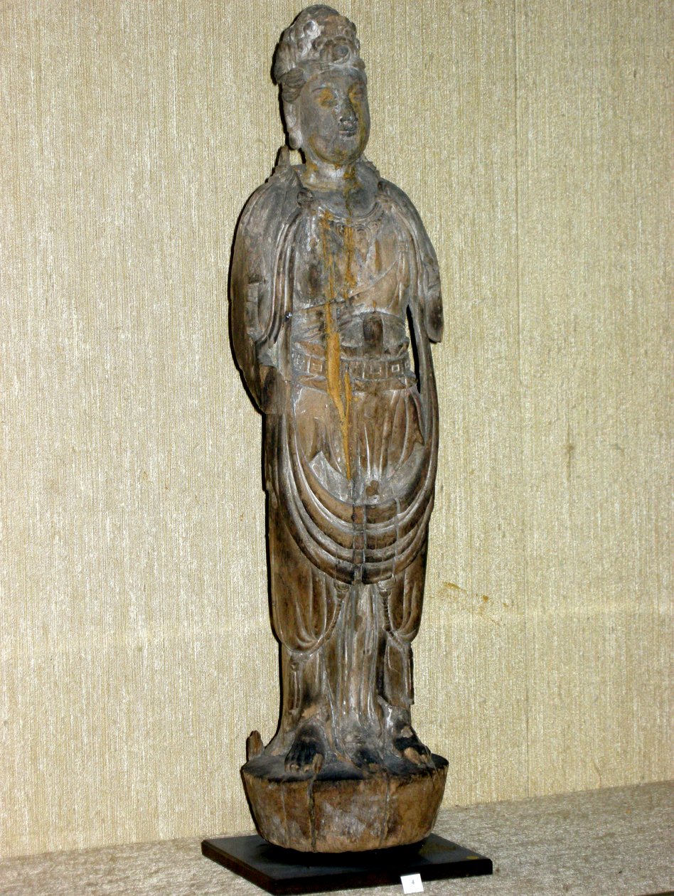 Kouan-yin, bodhisattva af medfølelse, Song-dynastiet (960-1276) (malet træ) af Chinese School