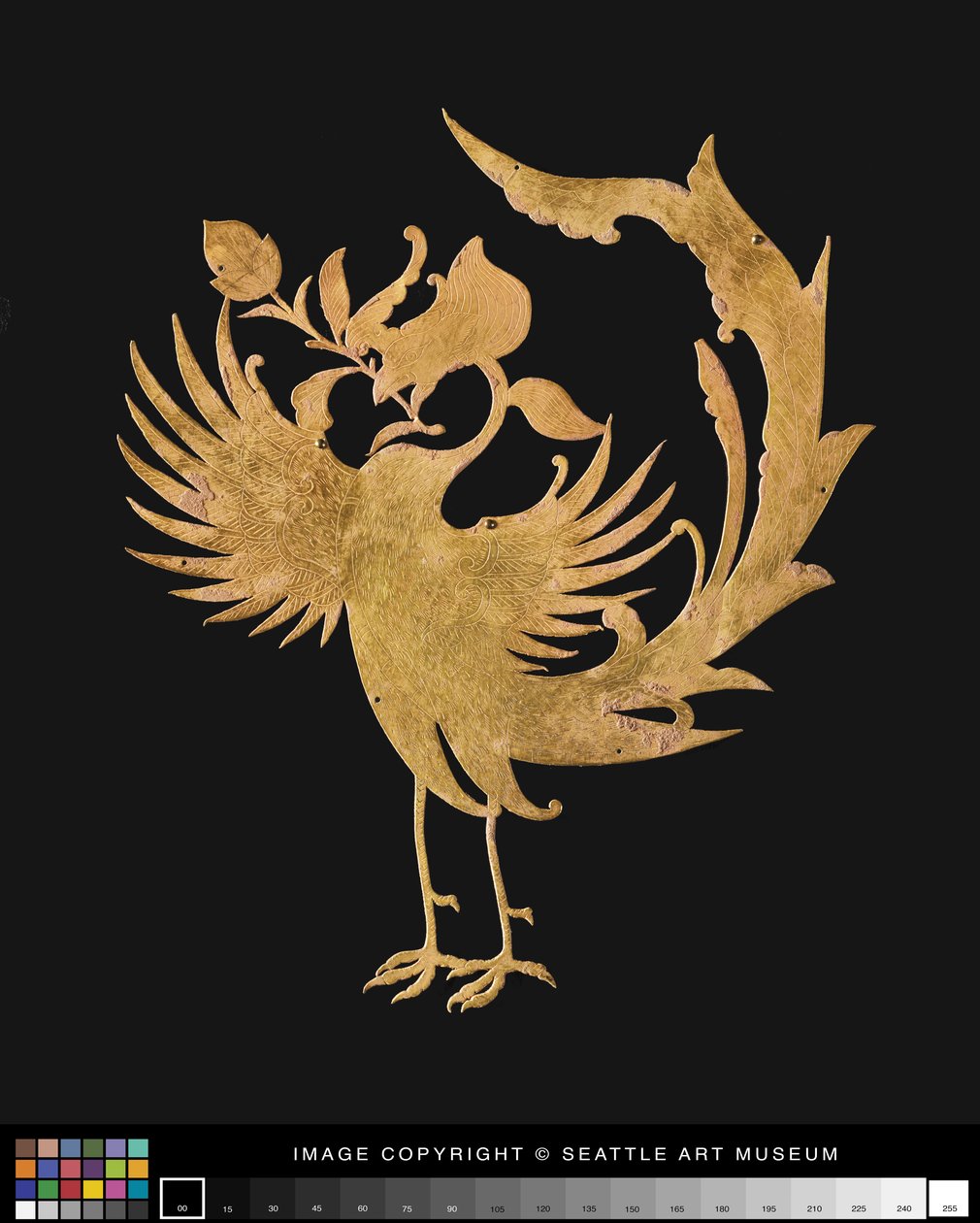Pair of phoenixes, late 7th - 8th centurydani af Chinese School