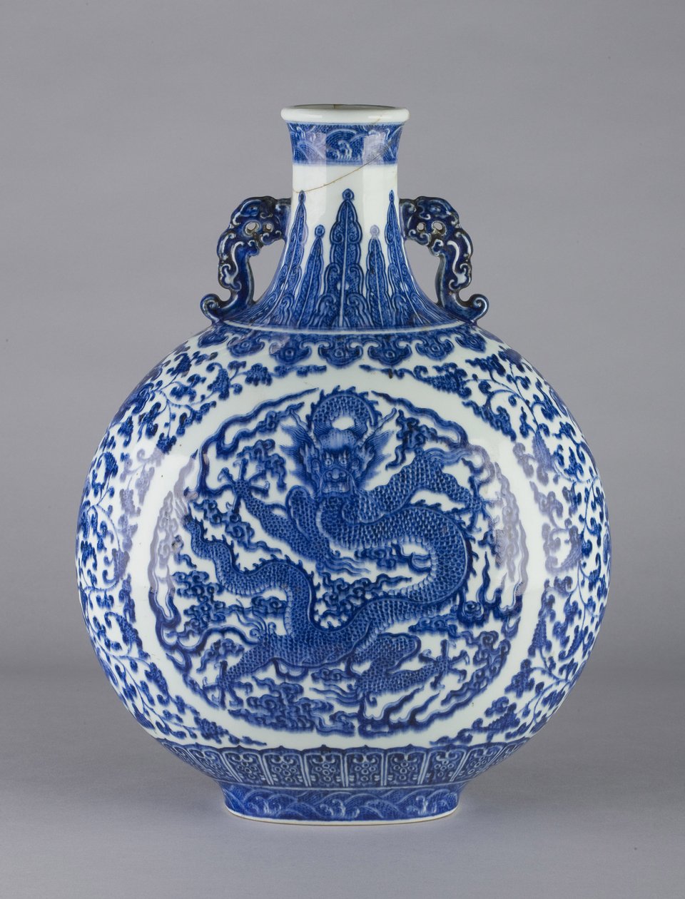 Pilgrimskolbe, 1736-96 (jingdezhen ware) af Chinese School
