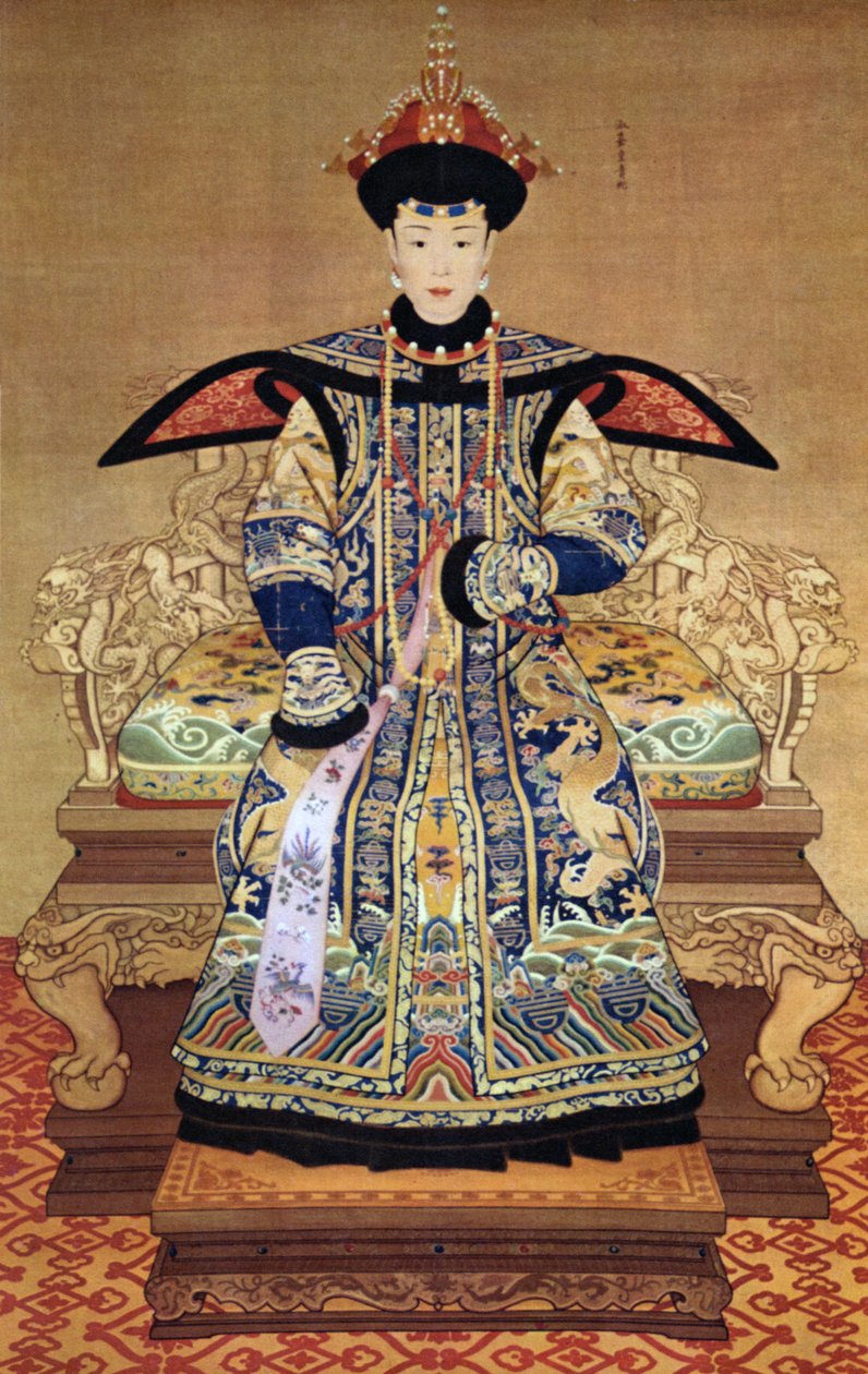 Portræt af kinesisk kejserinde, 1600 af Chinese School