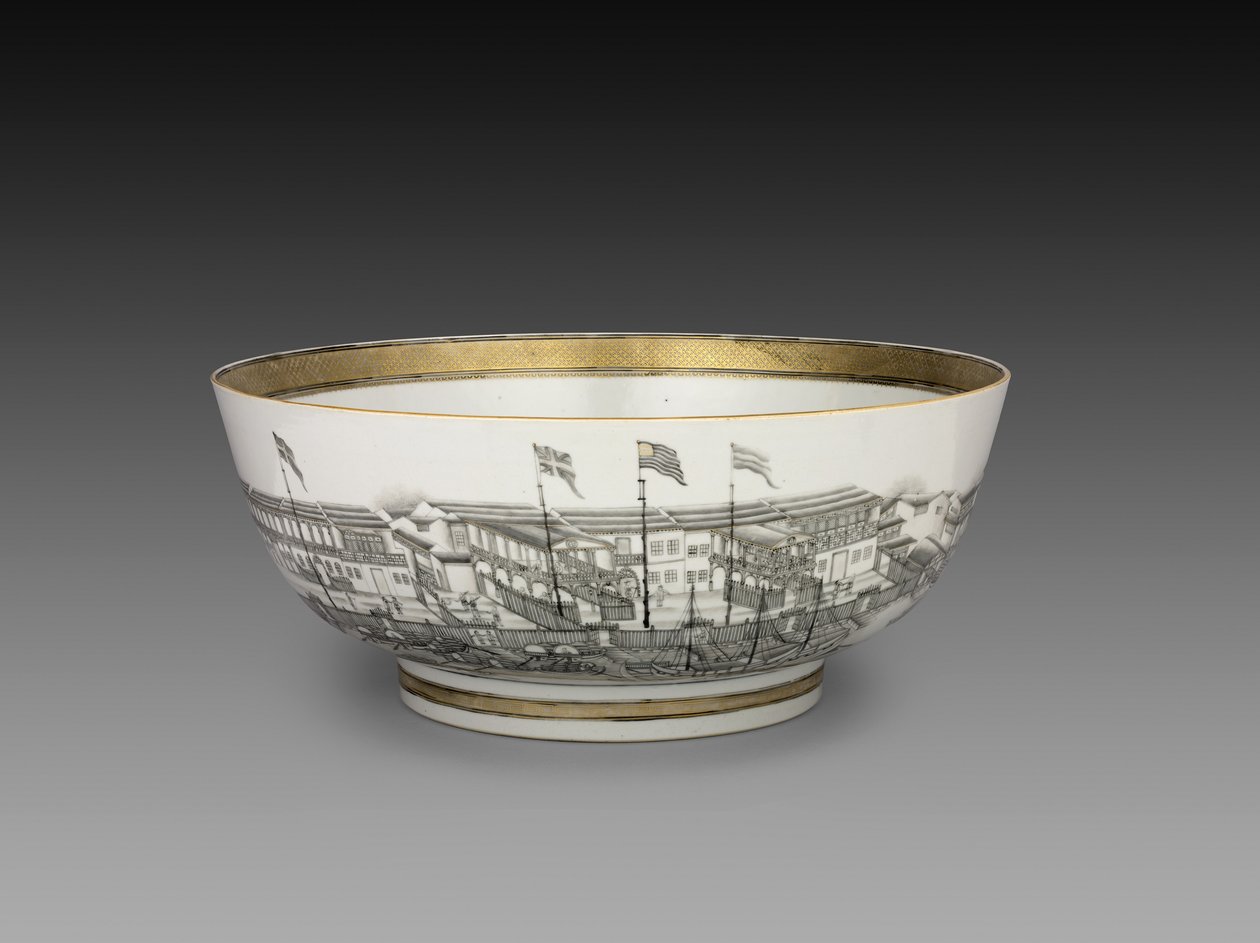 Punch Bowl, ca. 1800 af Chinese School
