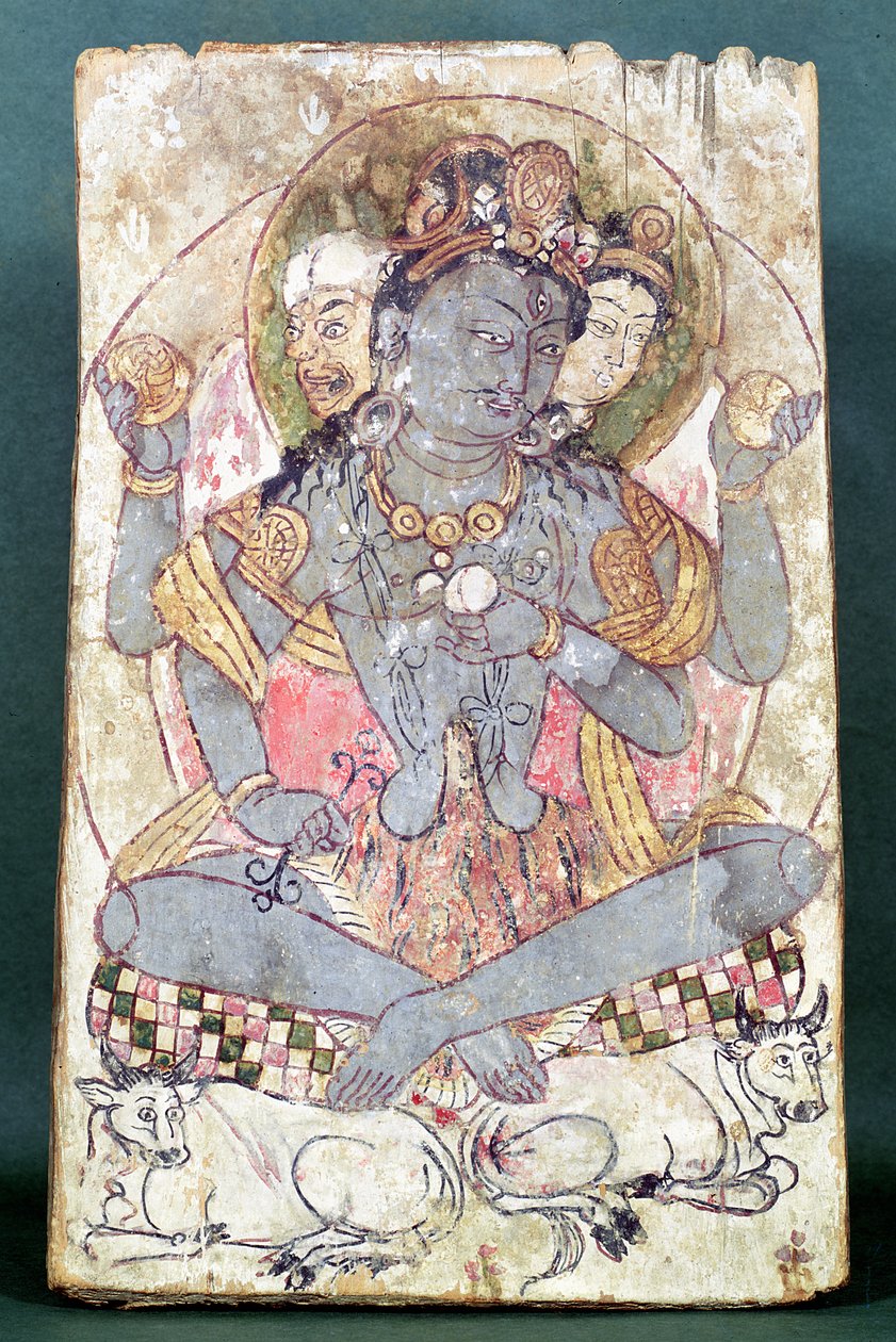 Shiva fra Dandan-Willia, Hotan, ca. 500-527 f.Kr af Chinese School