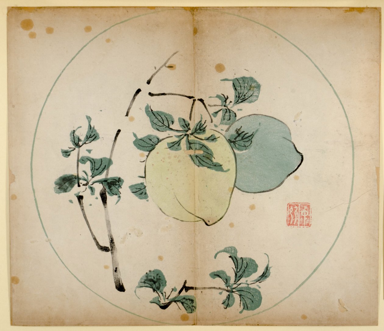 Ti Bamboo Studio Prints, 1643 (træblok) af Chinese School
