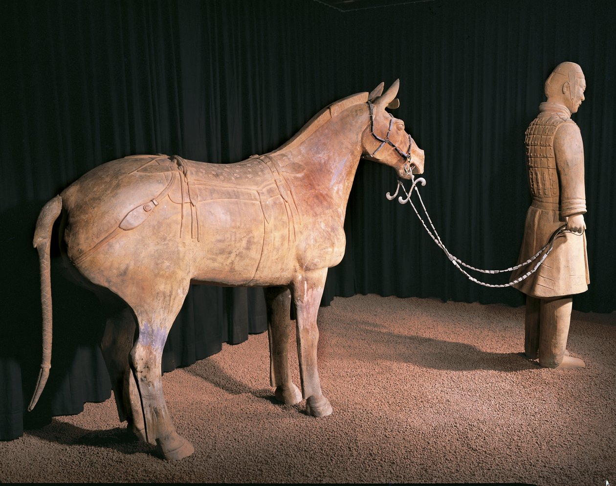 Terracotta-hærkriger, kejser Qin Shi Huangs mausoleum, 3. århundrede f.Kr. (foto) af Chinese School
