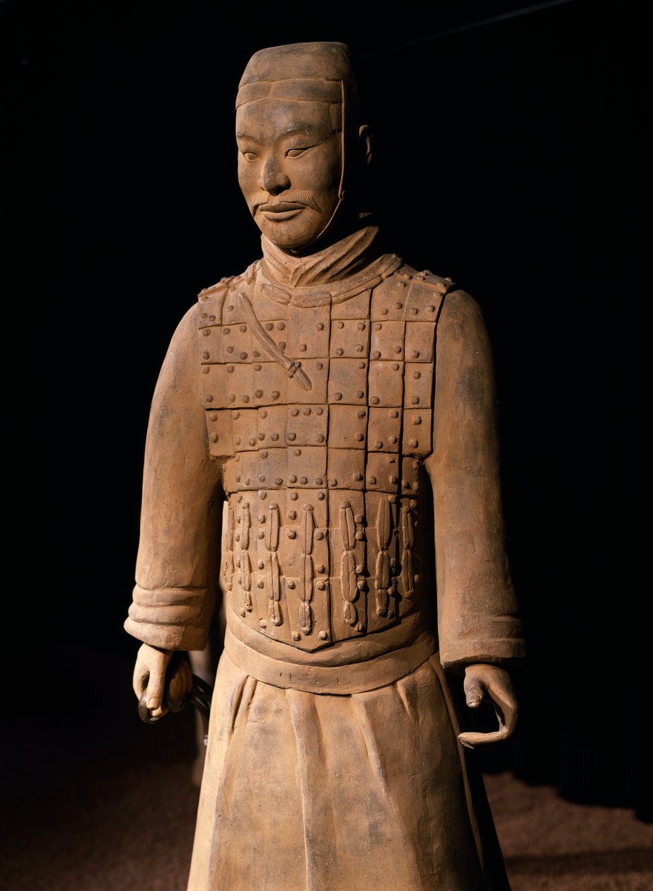 Terracotta-hærkriger, kejser Qin Shi Huangs mausoleum, 3. århundrede f.Kr. (foto) af Chinese School