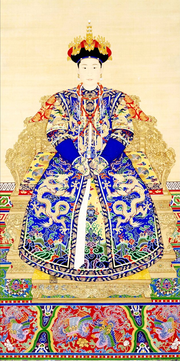 kejserinde jin GX Ian (fra .1681-1731), kejser Yongzhengs første ægtefælle (1678 - 1735) af Chinese School Chinese School