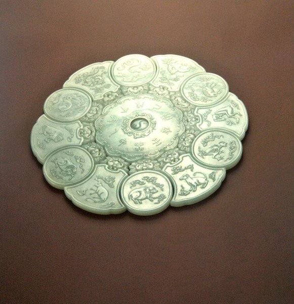 Dyrenes kalender, 1736-95 (jade) af Ching Period Chinese School