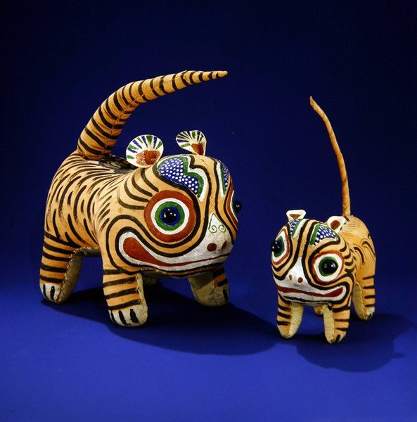 Tigre (malet klæde) (se også 235788) af Ching Period Chinese School