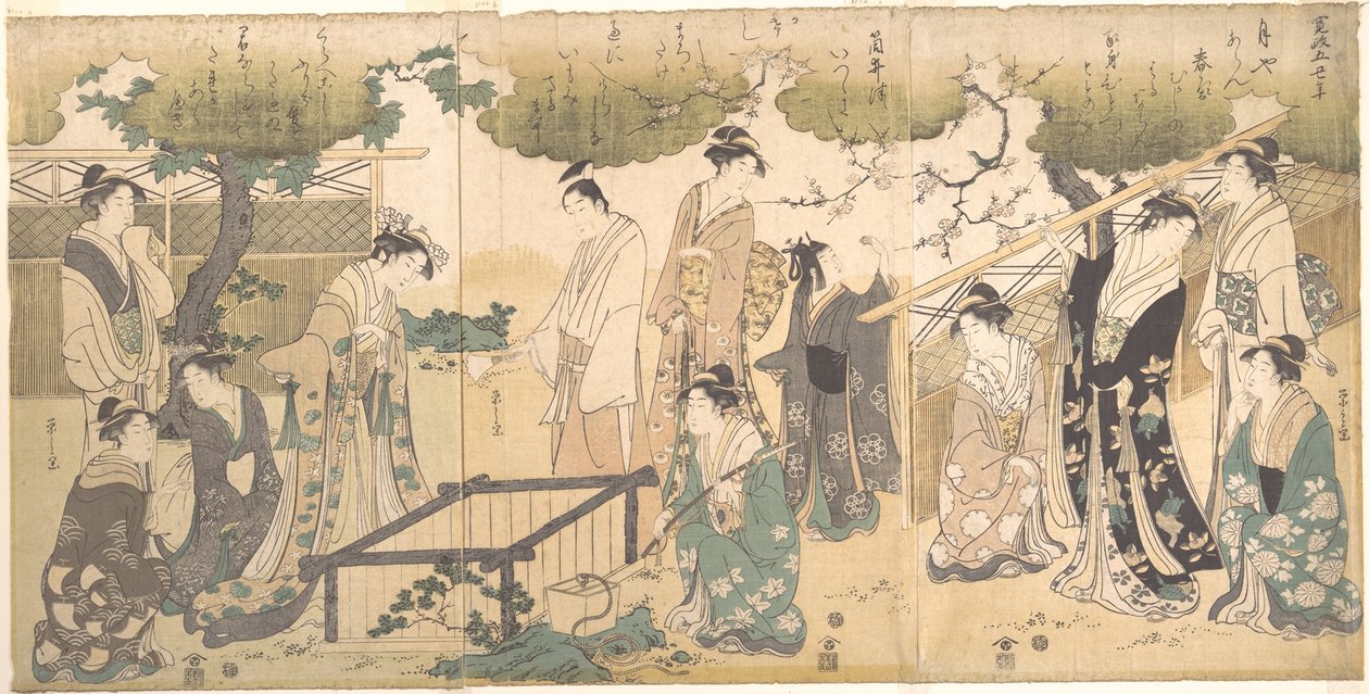 Ved Tsutsui-brønden af Chobunsai Eishi