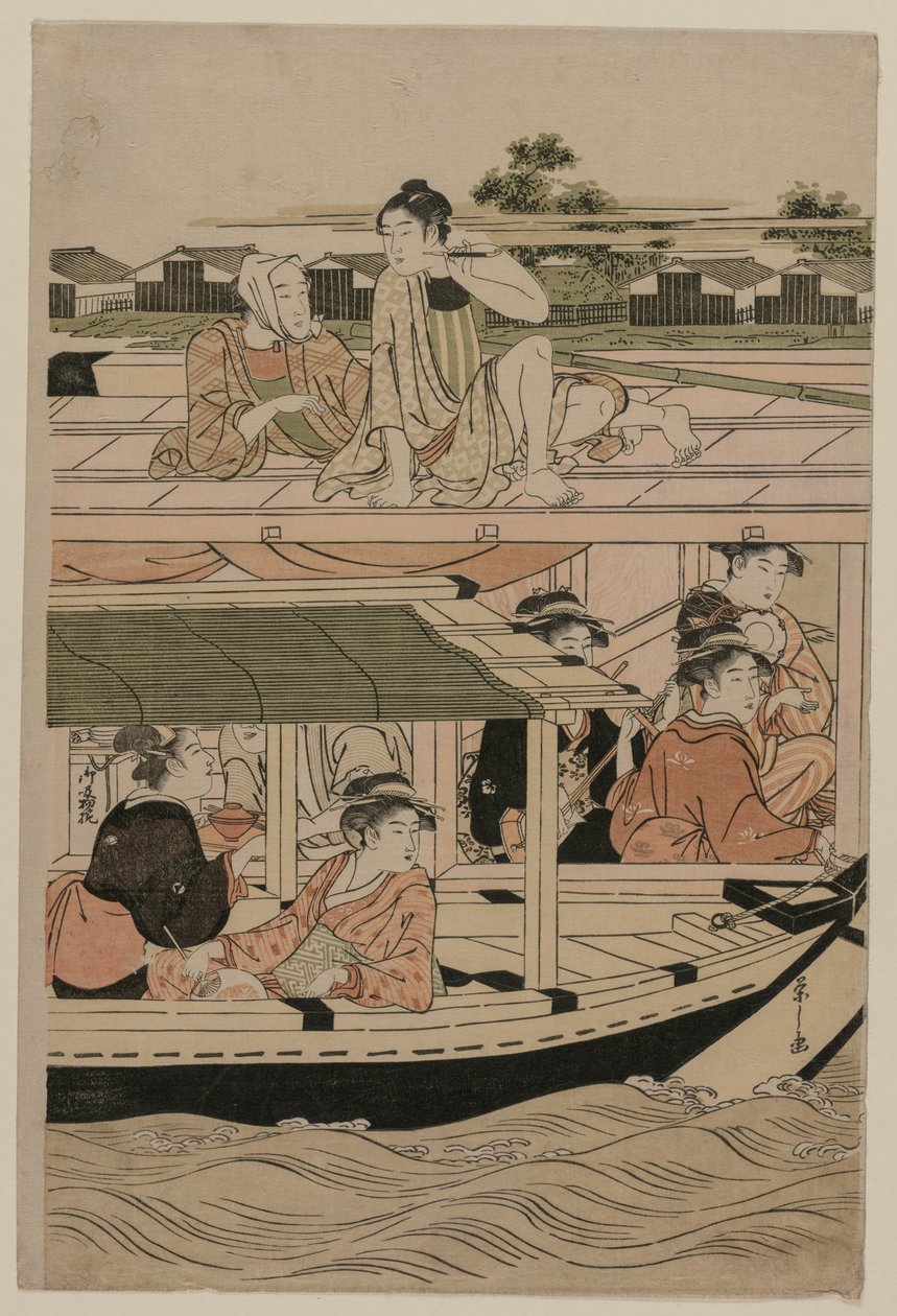 Bådfest på Sumida-floden, slutningen af 1780