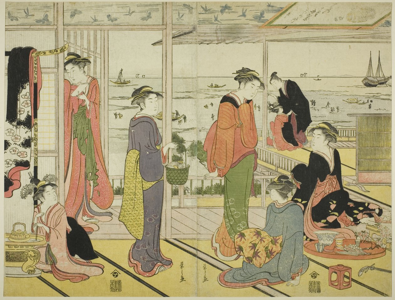 Shinagawa (Shinagawa Norosho) af Chobunsai Eishi