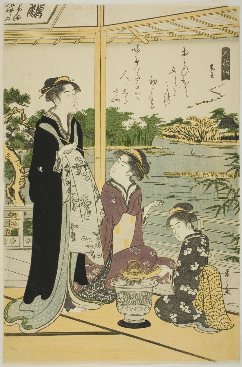 Kuronushi, fra serien "Six Immortal Poets (Rokkasen)" af Chobunsai Eishi