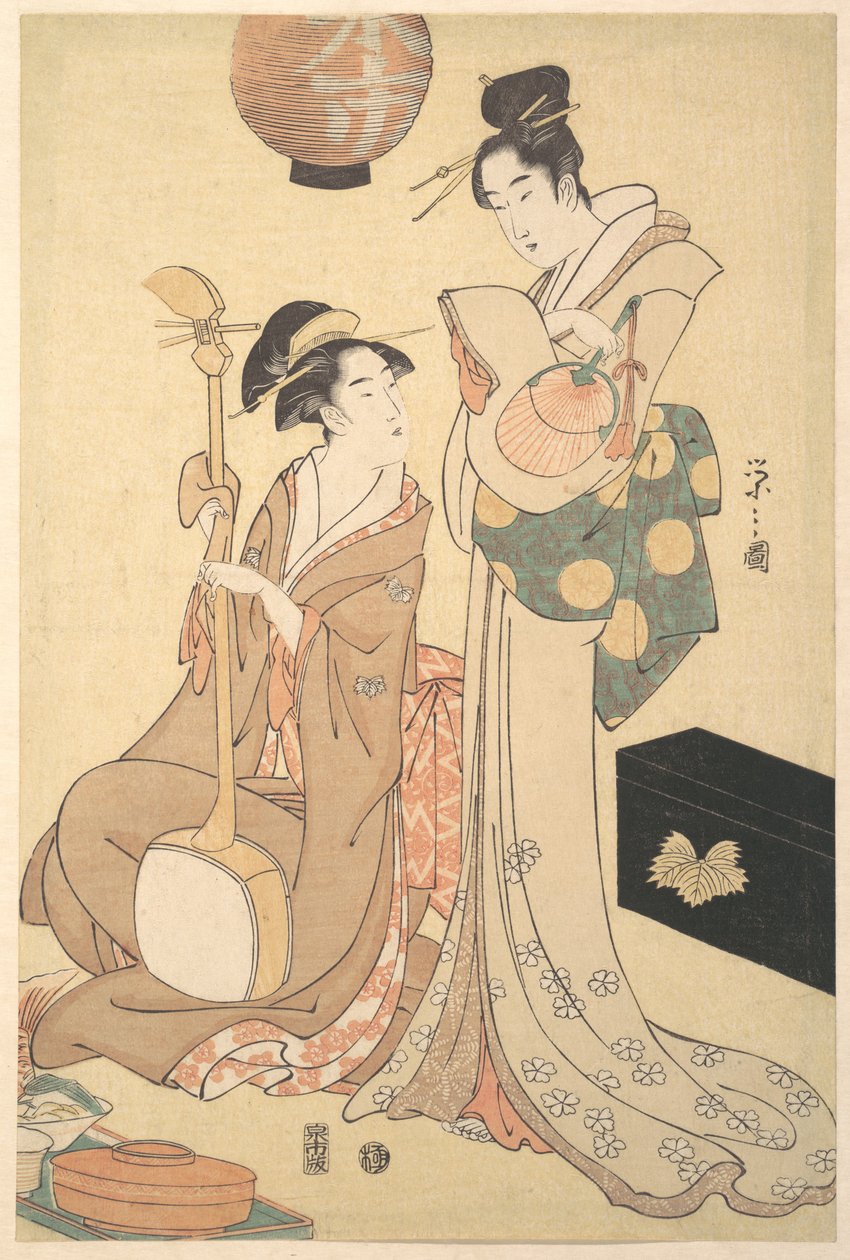 To geishaer af Chobunsai Eishi