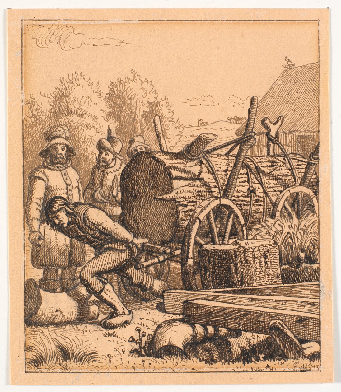 Illustration til St. St. Blicher, De tre Helligaftener af Christen Dalsgaard