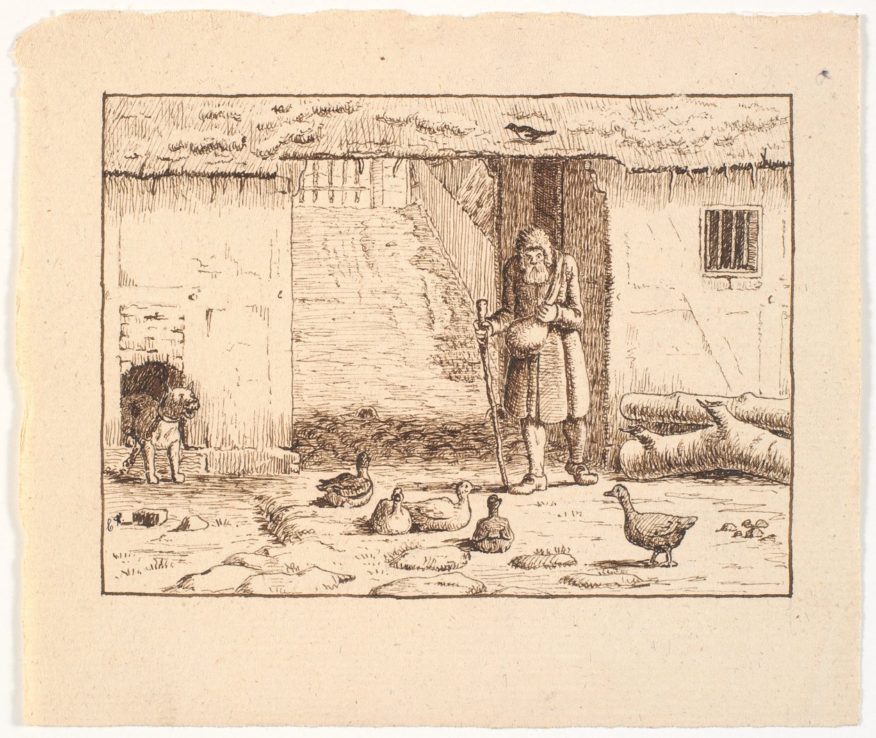 Illustration til St. St. Blicher, De tre Helligaftener af Christen Dalsgaard