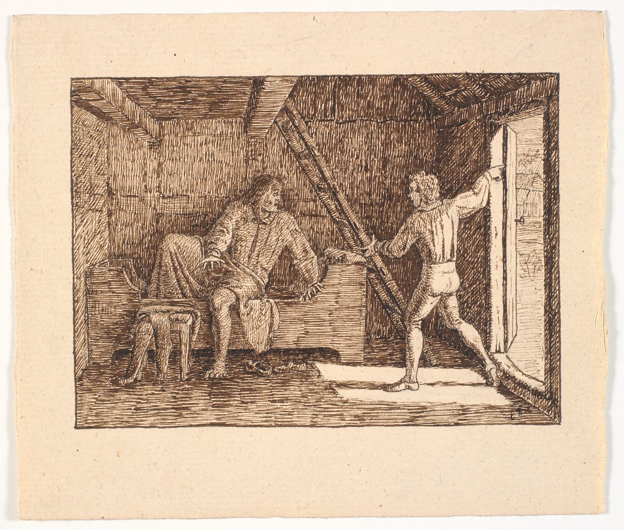 Illustration til St. St. Blicher, De tre Helligaftener af Christen Dalsgaard