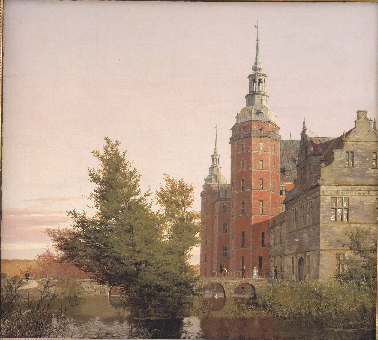 Frederiksborg Slot Set fra Nordvest af Christen Købke